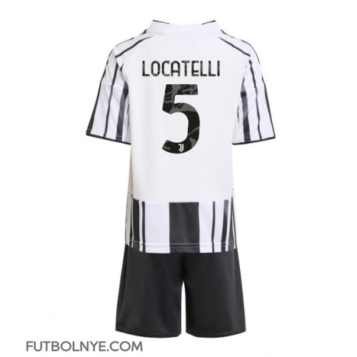 Camiseta Juventus Manuel Locatelli #5 Primera Equipación para niños 2025-26 manga corta (+ pantalones cortos)